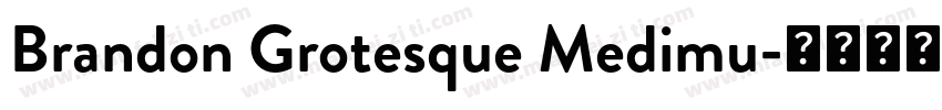 Brandon Grotesque Medimu字体转换
